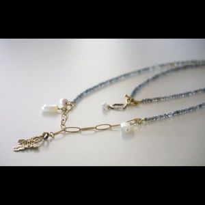 Long Layer Gem Necklace